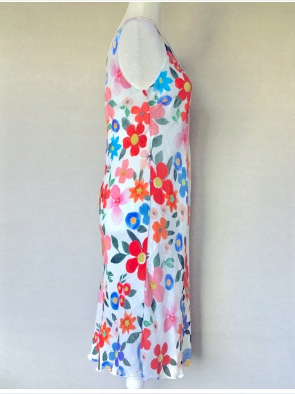 Charlie B Poppy Gauze Sleeveless Midi Dress Size Small - Picture 2 of 6